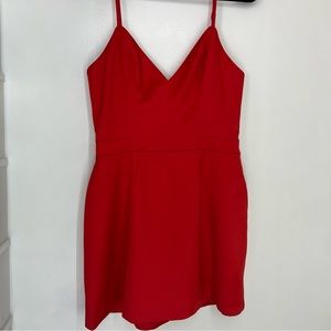 House of CB Red A-line Mini Dress